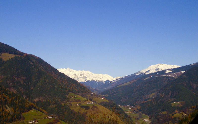 Autumn view into Sarntal (Val Sarentino)