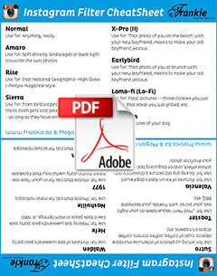 Instagram Filters Cheatsheet - PDF